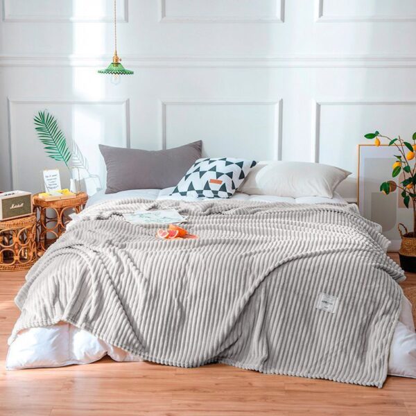 Плед бамбуковий – ніжно-сірий