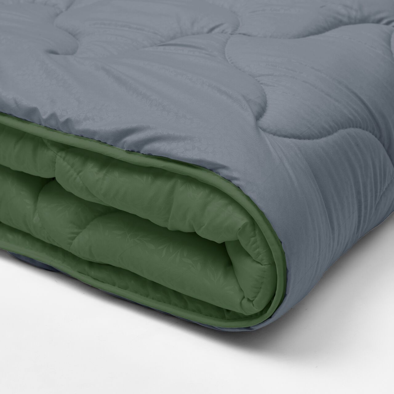 Ковдра мікрофібра дует - зелений/графіт - photo-3 Ковдра мікрофібра дует - зелений/графіт - photo-3