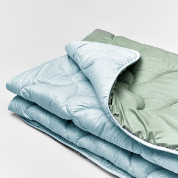 Ковдра мікрофібра дует м’ята/аквамарин