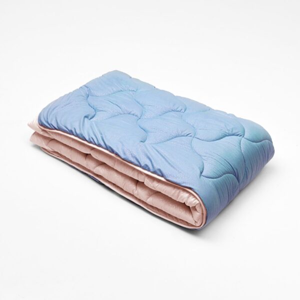 Ковдра мікрофібра дует блакитний/пудра