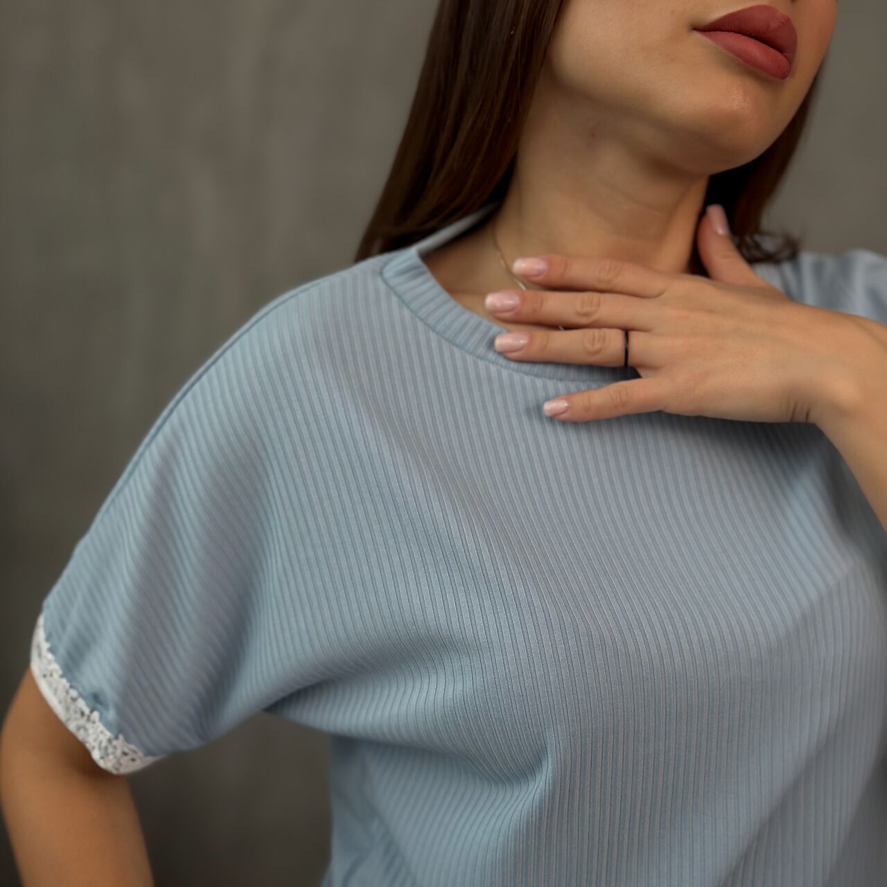 Трикотажний костюм-піжама "мустанг" - блакитний - photo-3 Трикотажний костюм-піжама "мустанг" - блакитний - photo-3