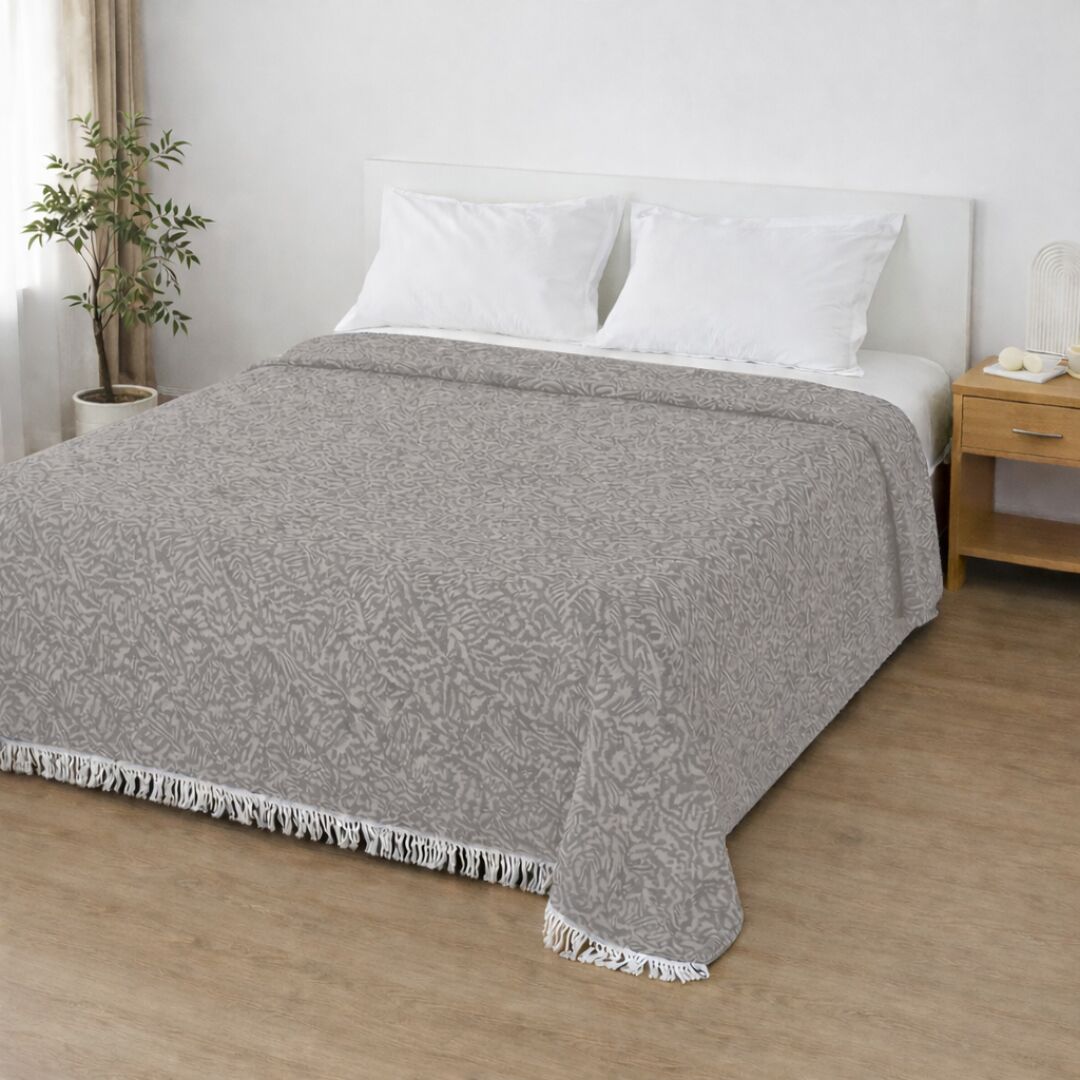 Муслінове покривало «мадлен» - світло-сірий Муслінове покривало «мадлен» - світло-сірий