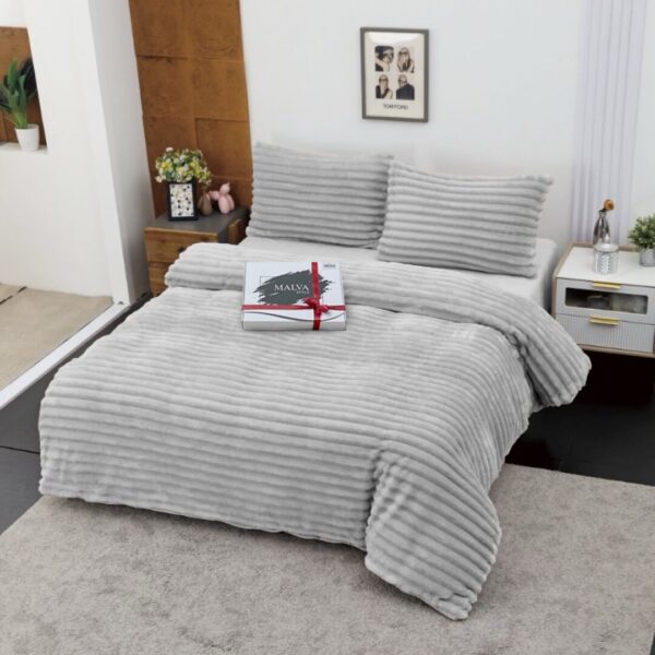 Комплект постільної білизни велюр Амелі-срібло