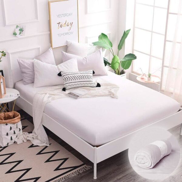 Простирадло на резинці – біле Простирадло на резинці – біле