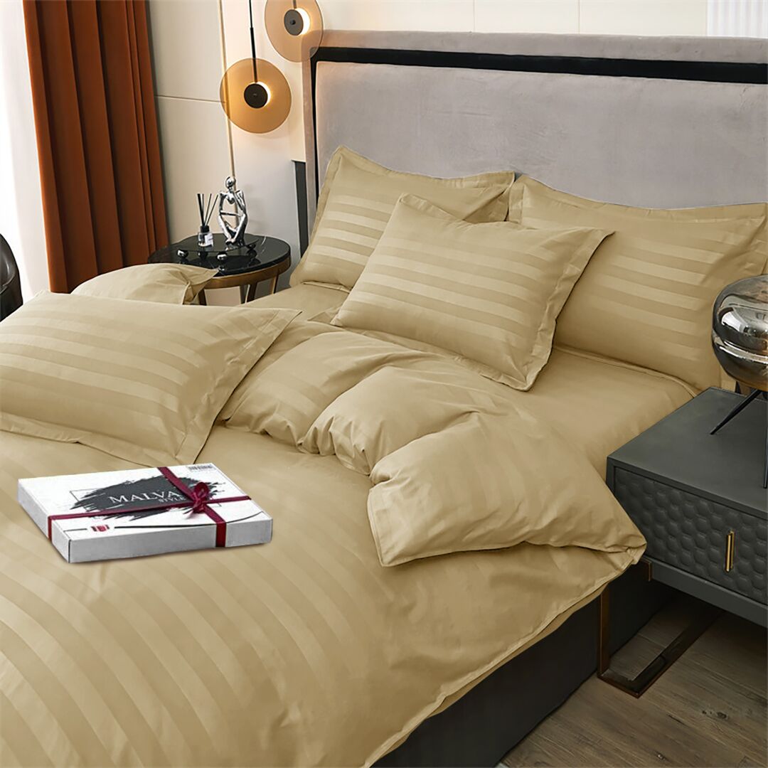 Комплект постільної білизни італійський сатин Латте Комплект постільної білизни італійський сатин Латте