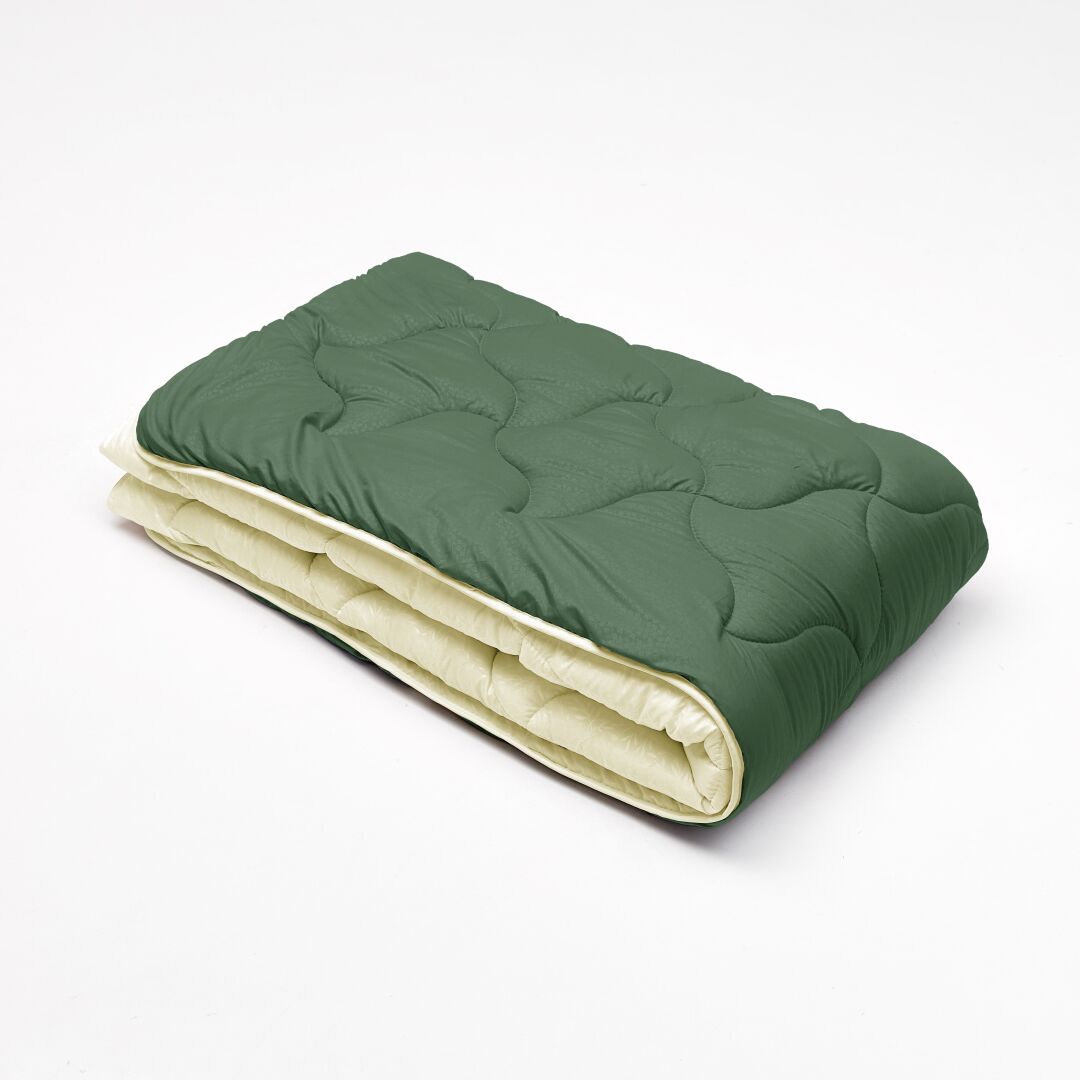 Ковдра мікрофібра дует - зелений/крем Ковдра мікрофібра дует - зелений/крем