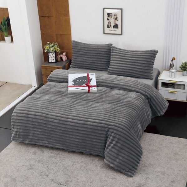 Комплект постільної білизни велюр Амелі-графіт