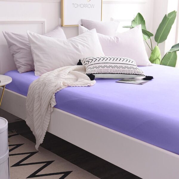 Простирадло на резинці – фіолетове