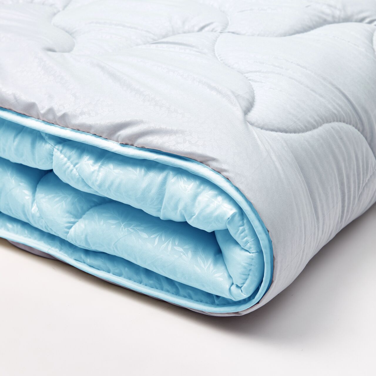 Ковдра мікрофібра дует - сріблястий/блакить - photo-3 Ковдра мікрофібра дует - сріблястий/блакить - photo-3