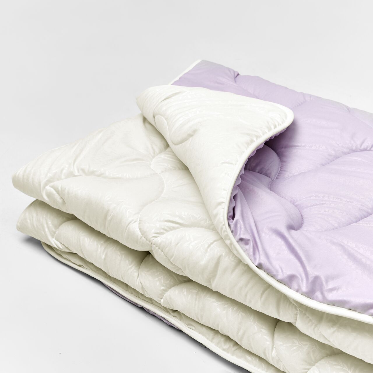 Ковдра мікрофібра дует молочний/фіалка - photo-2 Ковдра мікрофібра дует молочний/фіалка - photo-2