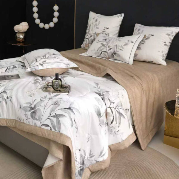 Комплект постільної білизни сатин-віскоза Квітучі сади