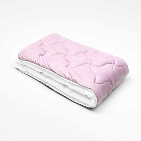 Ковдра мікрофібра дует рожевий/пломбір