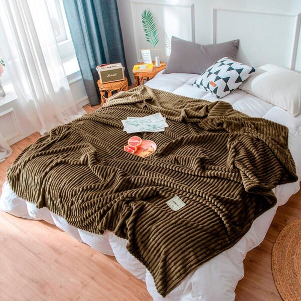 Плед бамбуковий – коричневий