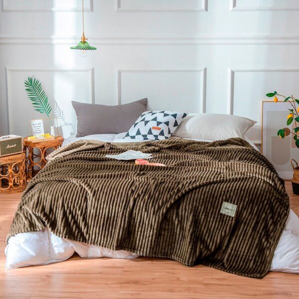 Плед бамбуковий – коричневий