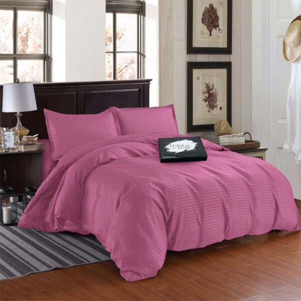 Комплект постільної білизни атласний сатин Рожева анемона