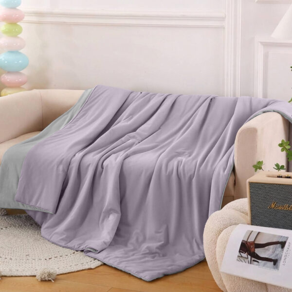 Літня ковдра “крижана спека” – бузково-сірий