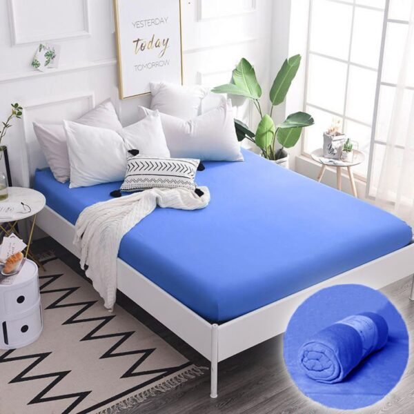 Простирадло на резинці – синє