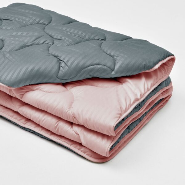 Ковдра мікрофібра дует мокрий асфальт/теракот