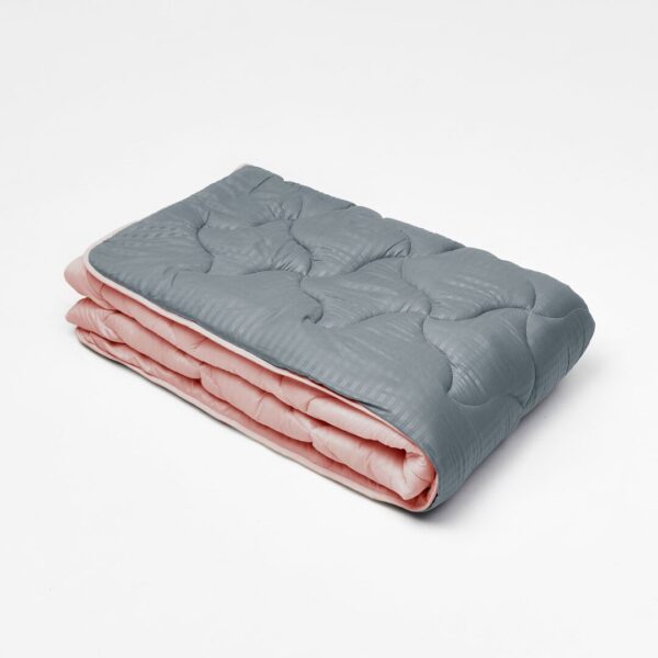 Ковдра мікрофібра дует мокрий асфальт/теракот