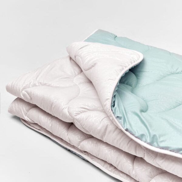 Ковдра мікрофібра дует небесний/пломбір