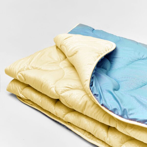 Ковдра мікрофібра дует жовтий/блакитний