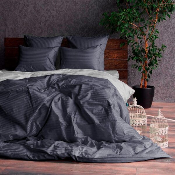 Комплект постільної білизни страйп-сатин Скарелло