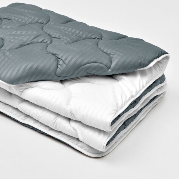 Ковдра мікрофібра дует мокрий асфальт/маренга