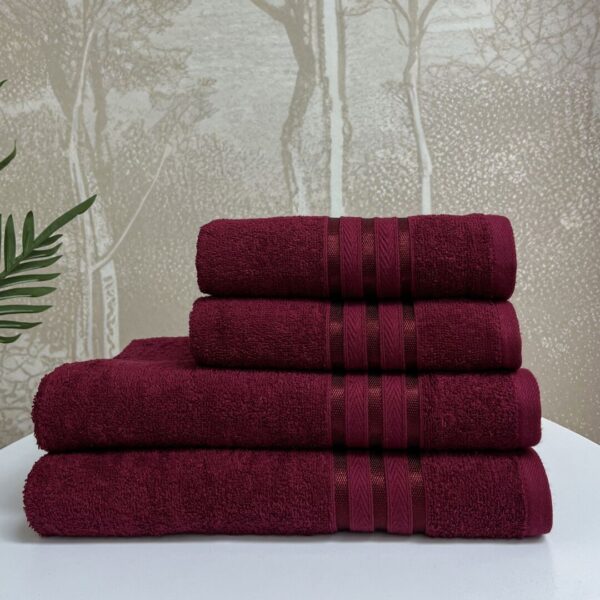 Набір рушників «luminous» – бордові