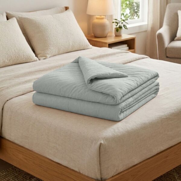 Літня ковдра “крижана спека” – сіро-зелений