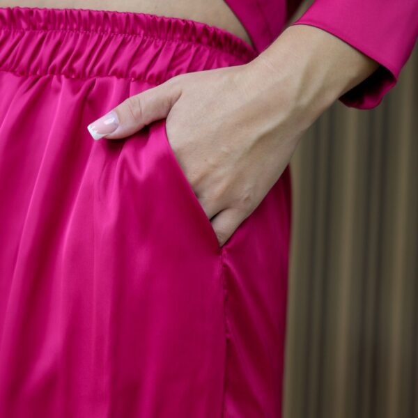 Костюм-піжама шовк – малина