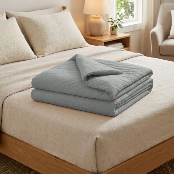 Літня ковдра “крижана спека” – сірий