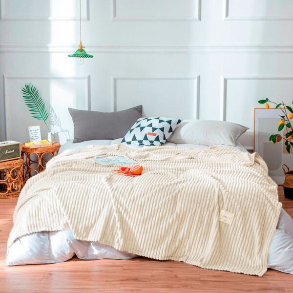 Плед бамбуковий – молочний