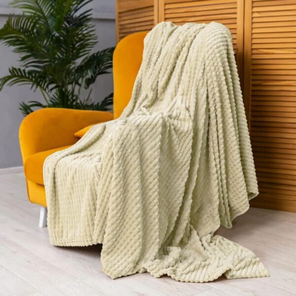 Плед бамбуковий «крокодил» – молочний