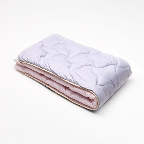 Ковдра мікрофібра дует бузок/перлина